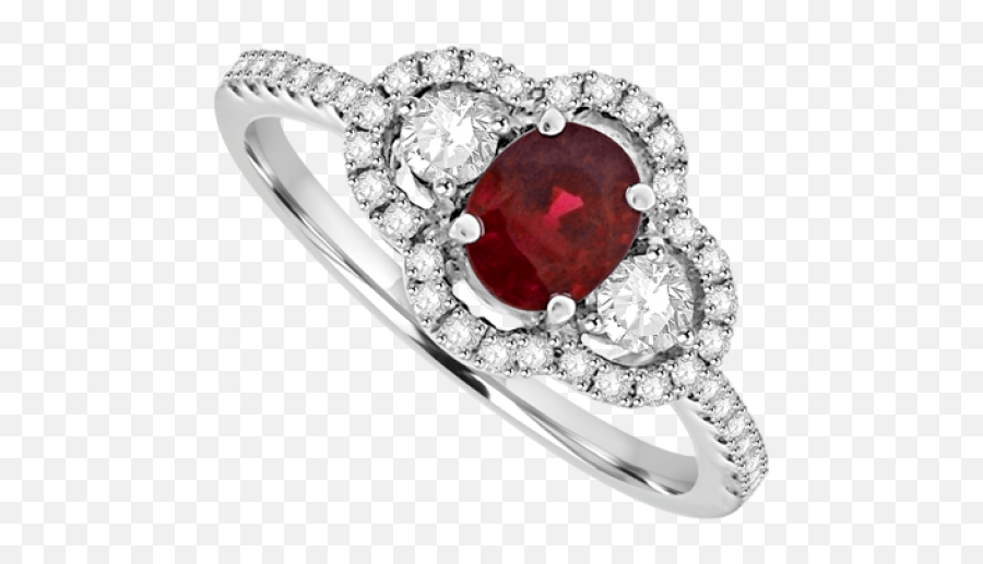 Download Red Stone White Gold Diamond Ring Uk Png Image With - Ring,Red Ring Png