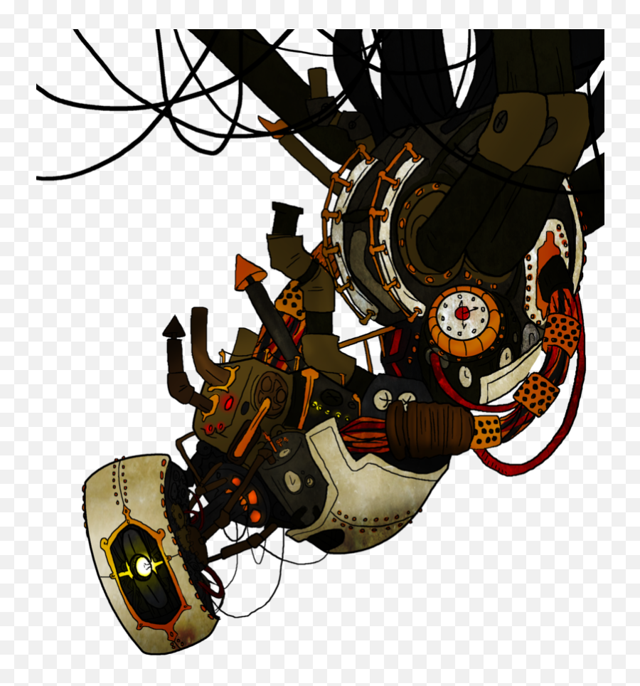 White Steampunk By Homemade Happiness - Portal 2 Wheatley Glados Png,Glados Png