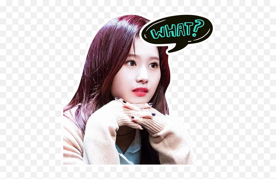 Telegram Sticker From Twice Pack - Hair Coloring Png,Kpop Icon Pack