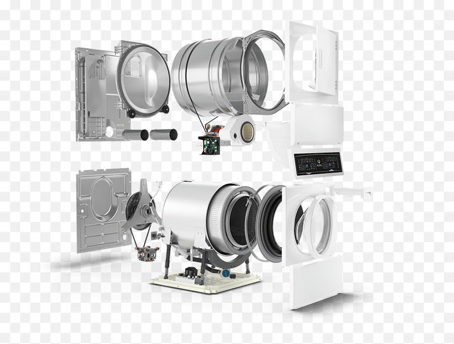 Speed Queen Washerdryer Combination Washer - Speed Queen White Stacked Washer Dryer Png,Mask To Pair With Fisher And Paymel Icon Plus