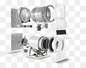 Speed Queen Washerdryer Combination - White Stacked png