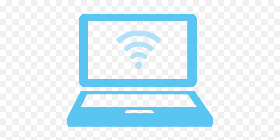 Wifie Laptop Screen Icon Transparent Png U0026 Svg Vector Blue Display - iconfinder