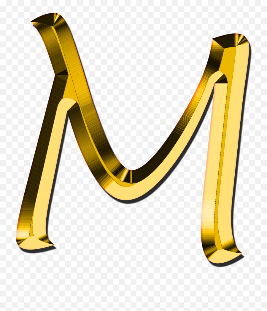 Capital Letter M Transparent Png - Gold Letter M Png,M&m Logo Png
