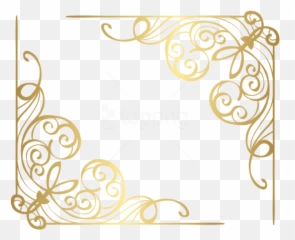 Download Free Png Corners Gold Clipart Photo - Transparent Background Border