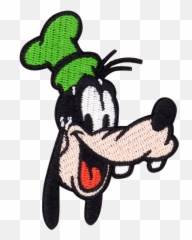Disney Goofy Head Patch - Fictional Character png