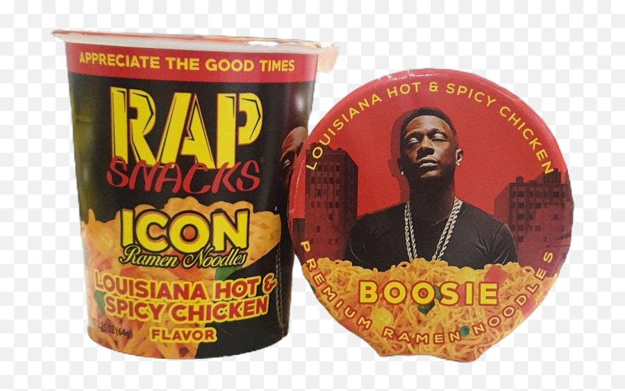 Rap Snacks Icon Boosie Ramen Noodles Louisiana Hot U0026 Spicy Chicken Flavor 64g - Cup Png,Spicy Icon