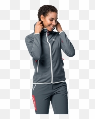 Milford Hooded Jacket W Wolfskin - Tatze Damen Fleecejacke png