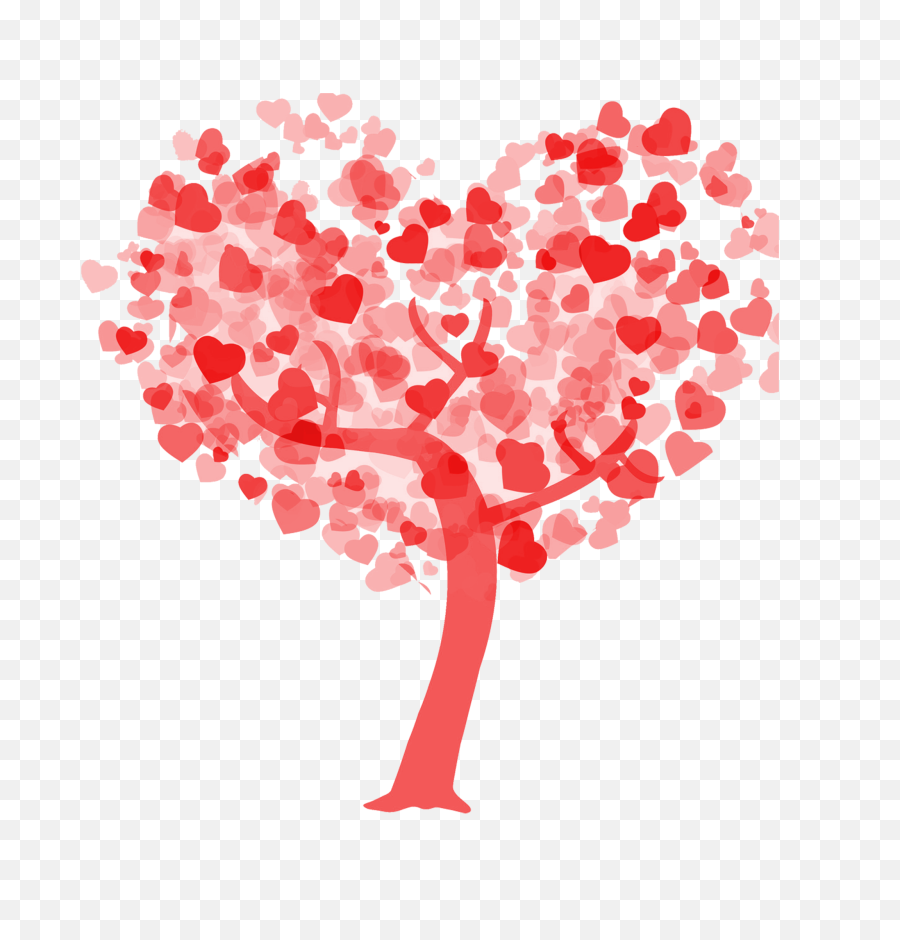 Heart Tree Png Clipart Image Free - Love Quotes English,Red Tree Png