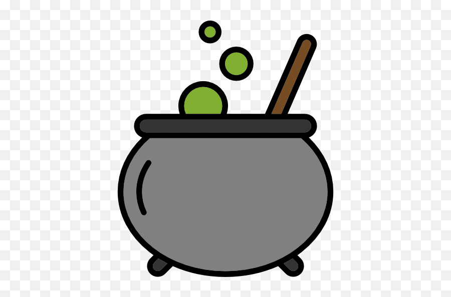 Food Cook Halloween Pot Cauldron Icon - Transparent Cartoon Cauldron Png,Cauldron Icon