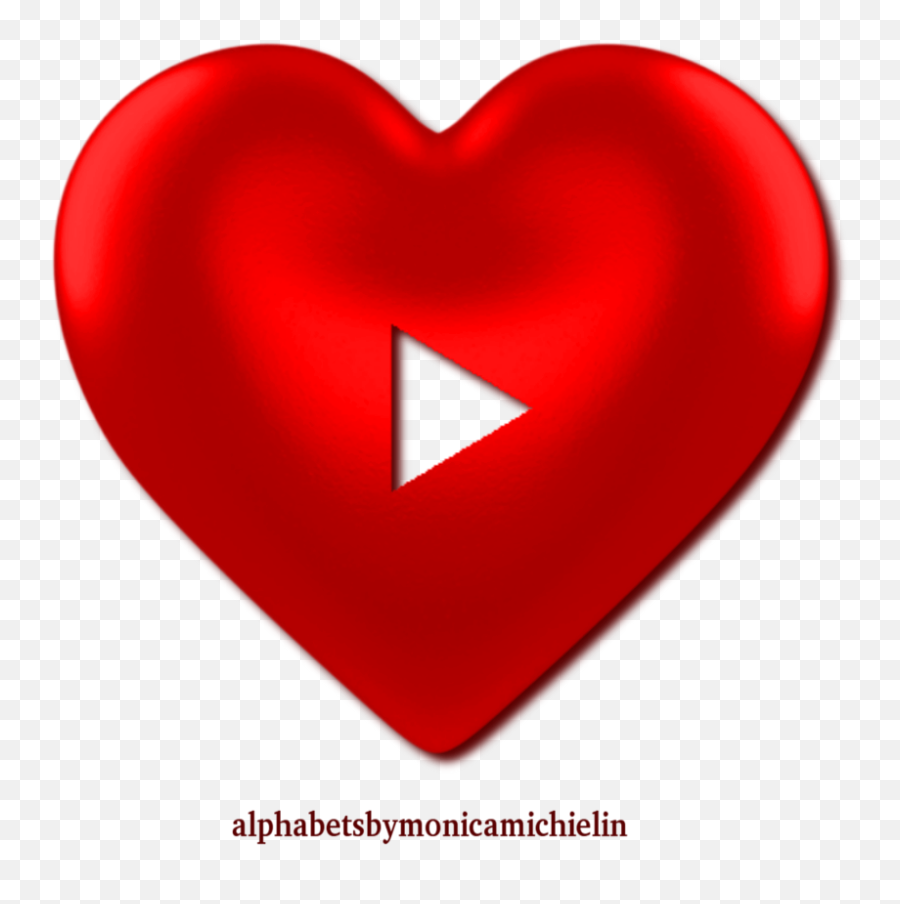 Monica Michielin Alphabets Red Youtube Logo Alphabet And Png Heart Icon