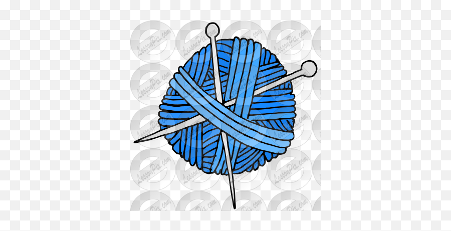 Knitting Picture For Classroom Therapy Use - Great Png,Knitting Icon
