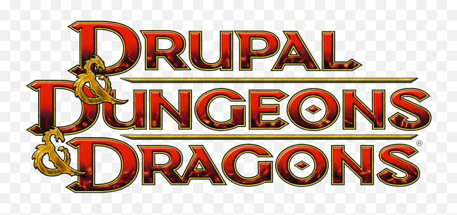 Dungeons Dragons Drupal Logo - Dungeons And Dragons Png,Dungeons And Dragons Logo Png