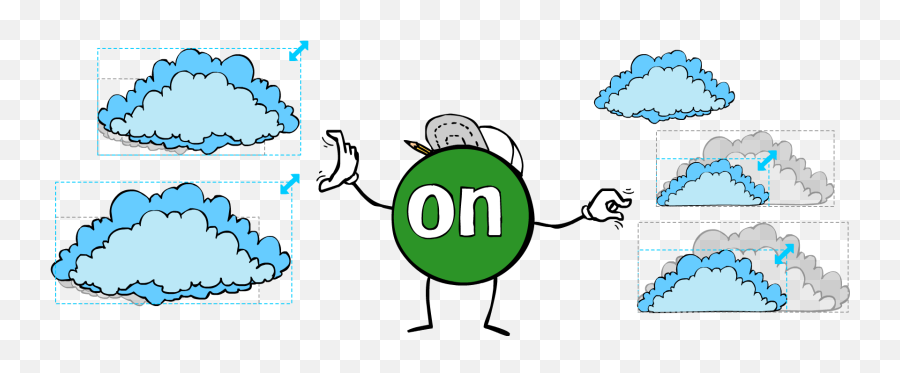 Cloud Scalability Scale Up Vs Out - Cartoon Png,Scale Transparent