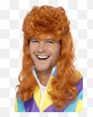 Download Hd Mullet Hair Png - Ginger Mullet Wig,Mullet Png