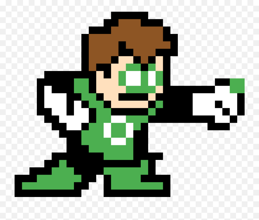 Green Lantern - Linterna Verde En Minecraft Clipart Full Green Lantern Symbol Minecraft Png,Green Lantern Logo Png