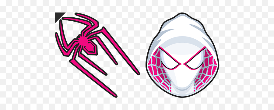 Spider - Gwen Logo Cursor U2013 Custom Cursor Browser Extension Spider Gwen Logo Png,Spider Logo