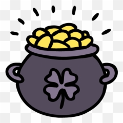 Pot Of Gold Free Icon Lucky Leprechaun - Png