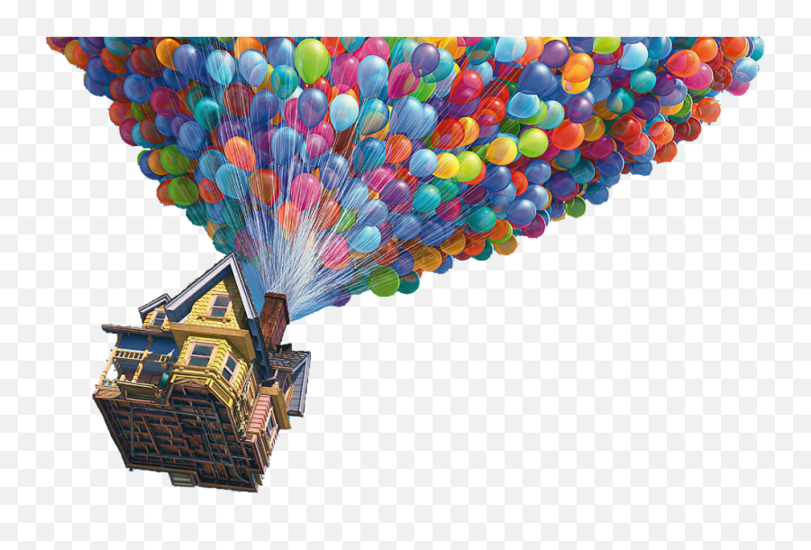 Sticker - Up Pixar Transparent Balloons Png,Up Balloons Png