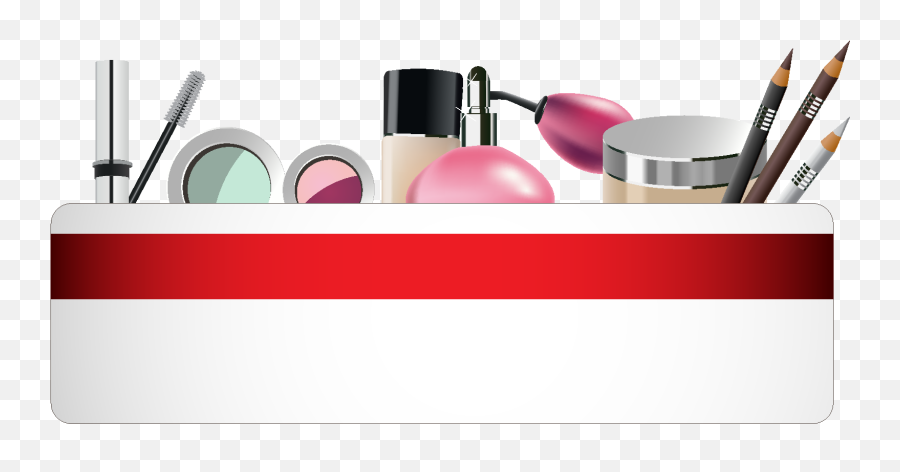 Download Cartoon Makeup Box Cosmetic - Make Up Vectors Png,Cosmetic Png