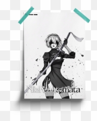 Nier Automata Gaming Posters India 2b - Cartoon Png,Nier Automata Png