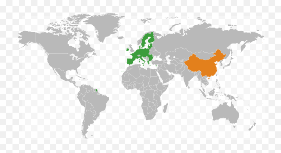 Fileeuropean Union China Locatorsvg - Wikipedia China And Europe Map Png,China Map Png