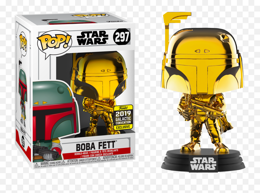 Funko Pop Vinyl Figure Star Wars Boba Fett - Boba Fett Funko Pop Chrome Png,Boba Fett Png