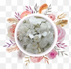 Download Transparent Arreglo Floral Png - Watercolor Flower Frame