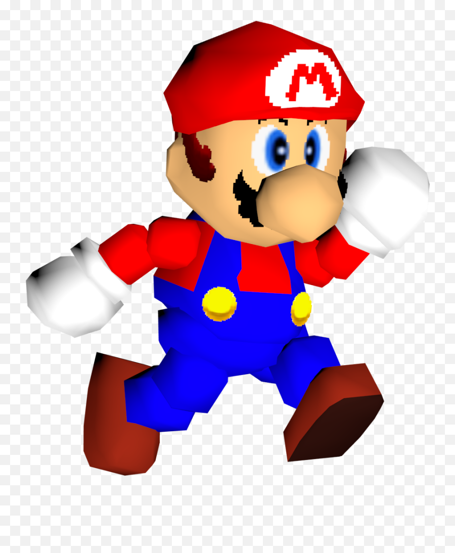 Made A Mario 64 3d Model - Transparent Mario 64 Png,Mario 64 Png