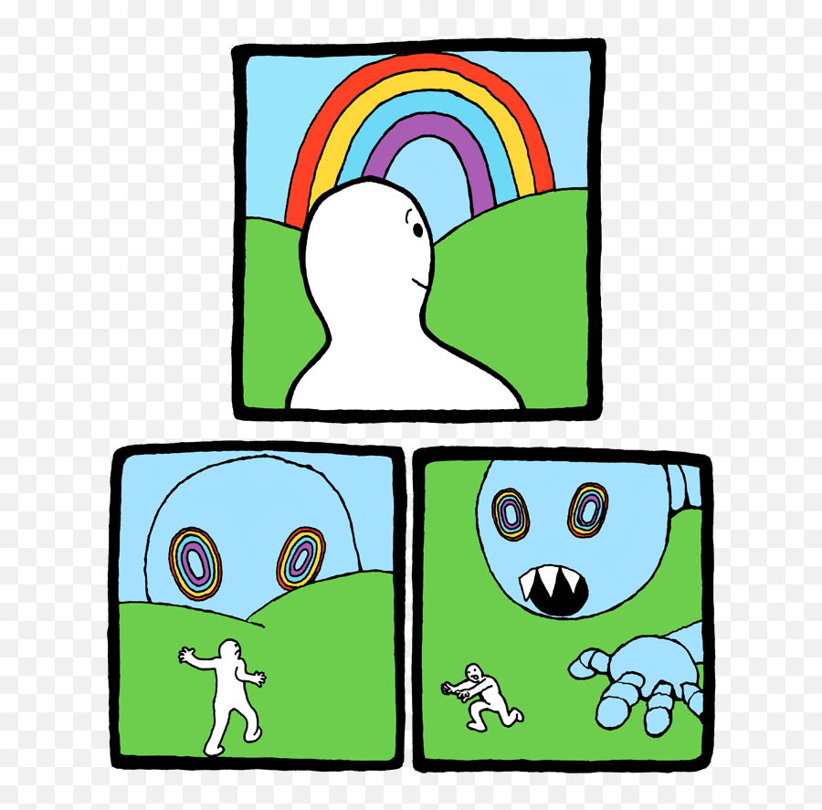 Rainbow - The Perry Bible Fellowship Perry Bible Fellowship Rainbow Png,Cartoon Rainbow Png