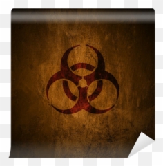 Grunge Biohazard Symbol Wall Mural U2022 Pixers We Live To Change - Vinilo De Riesgo Biologico Png,Biohazard Symbol Png