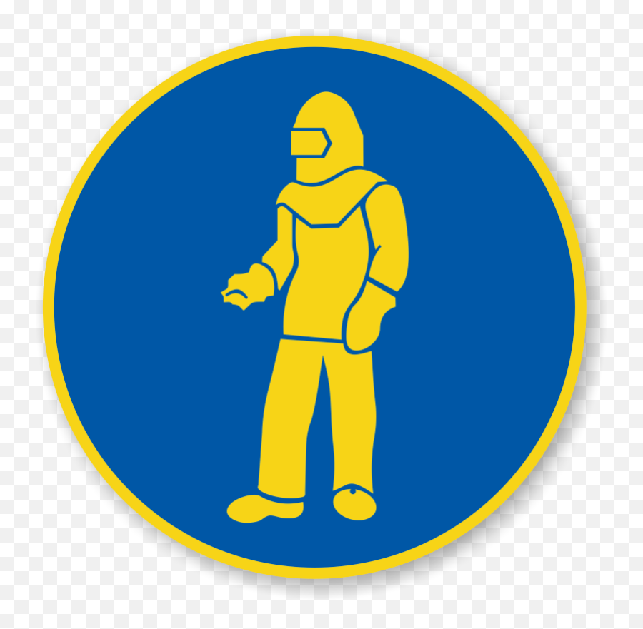 Wear Yellow Protective Clothing Military Hazard Symbol Signs - Chemical Hazard Symbol Png,Yellow Dot Png