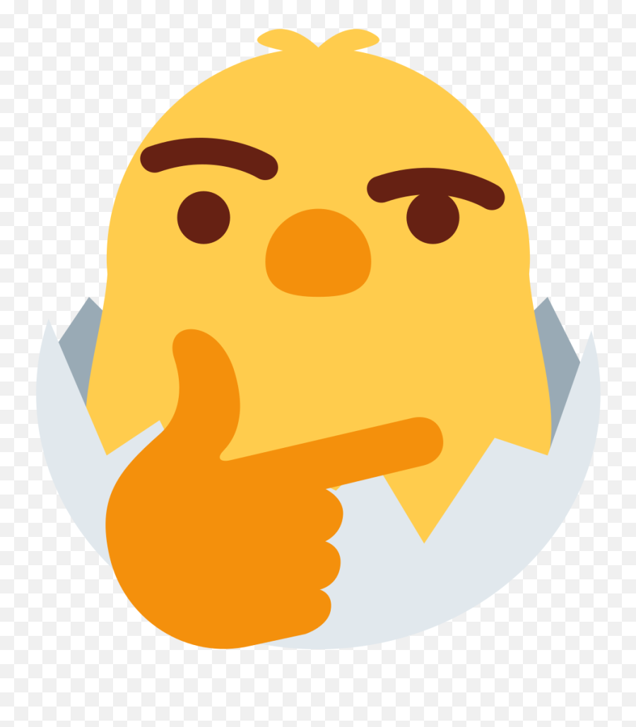 Png Person Thinking Emoji - Thinking Emoji Chicken,Thinking Emoji Transparent
