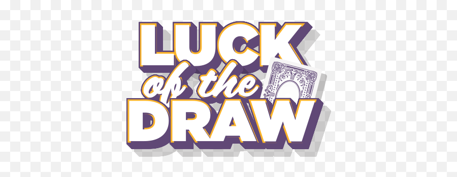 Luck Of The Draw Kentucky Downs - Luck Of The Draw Logo Png,Draw Png