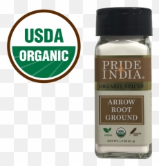 Organic Arrowroot Ground Powder Pride Of India - Usda png