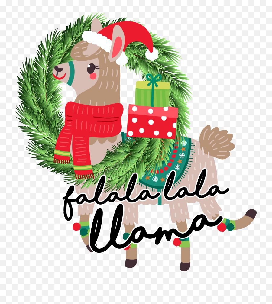Transparent Christmas Llama Clipart - For Holiday Png,Llama Transparent