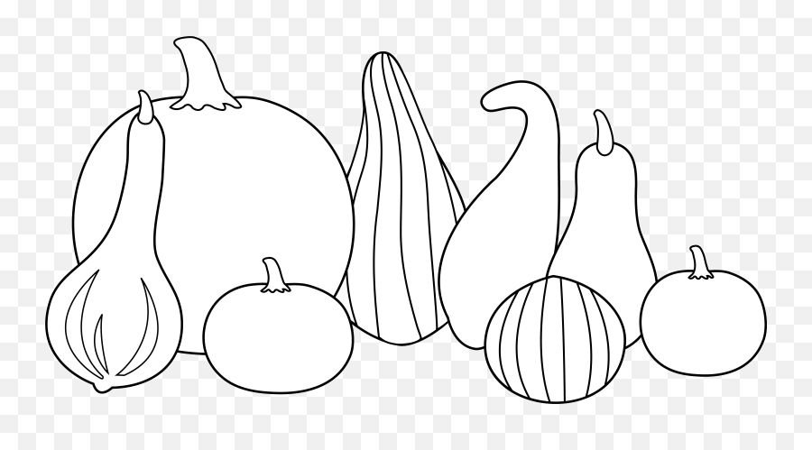 Download Hd Thanksgiving Clipart Gourd - Clip Art Fruit Png,Thanksgiving Clipart Transparent