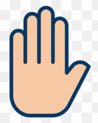 Free Hand Icon Of Colored Outline Style - Available SVG Language png