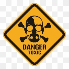 Wall Stickers Heisenberg Danger Toxic Color - Breaking Bad Png