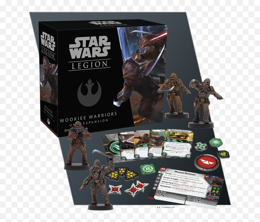 Fantasy Flight Previews New Wookie Releases For Star Wars - Star Wars Legion Rebel Commandos Png,Star Wars Chewbacca Icon