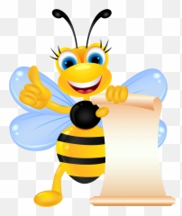 Clipart Bee Pollinator - Thumbs Up Journal Png Animated Moving Honey