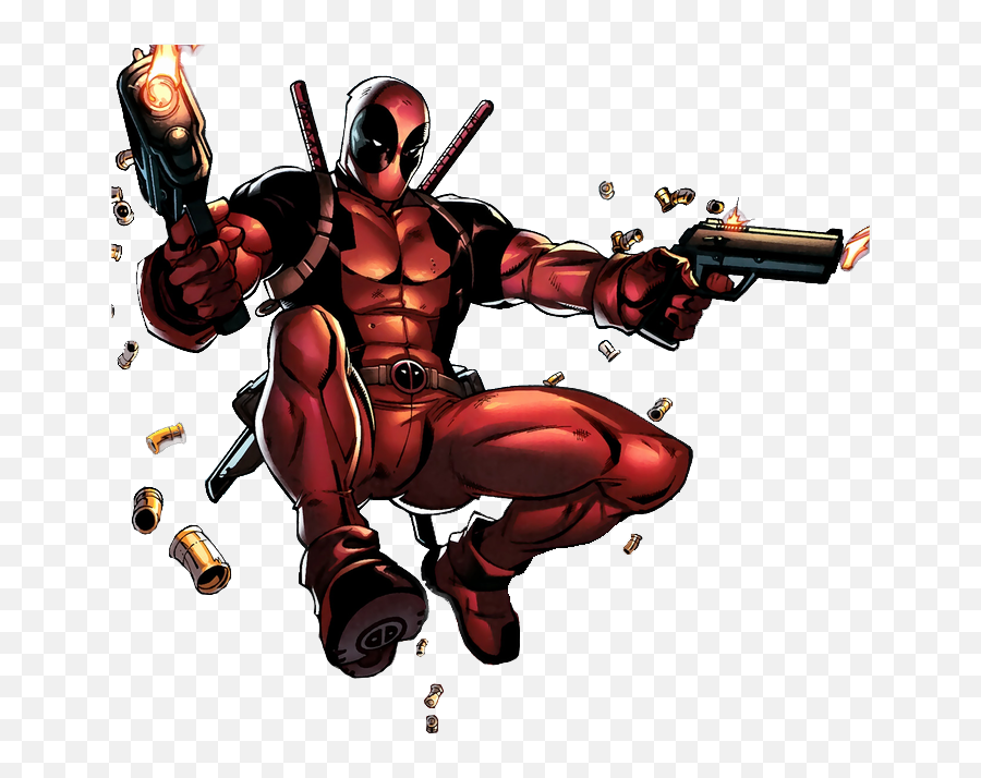 Download Hd Deadpool Numbah 1 - Comic Deadpool Png,Fighting Png