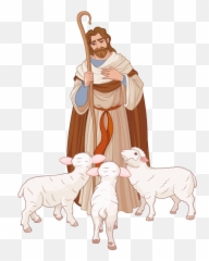 Pin - Sheep And Shepherd Png