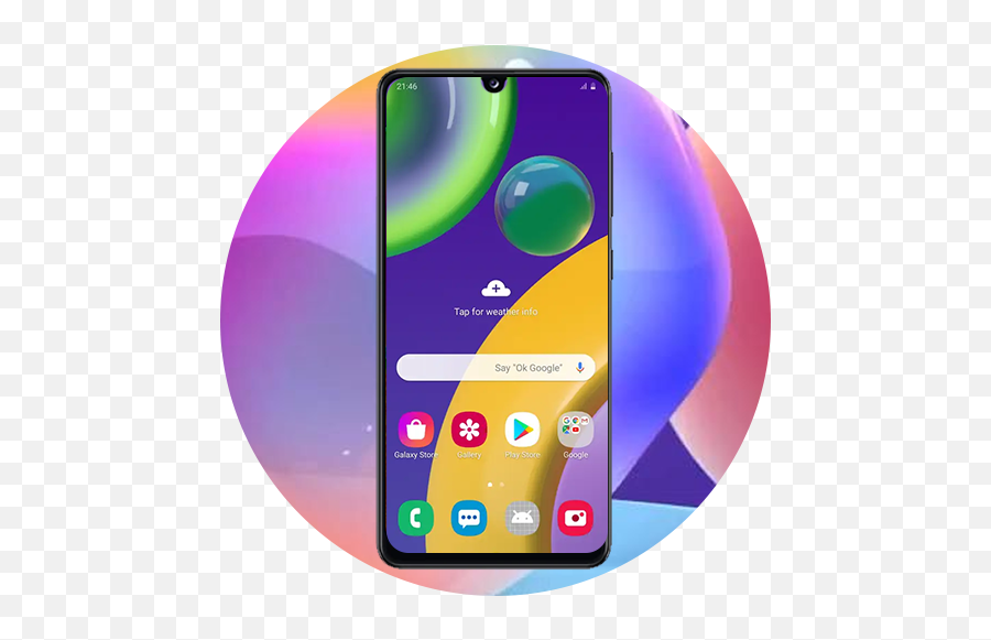 Launcher Theme For Galaxy A31 Wallpaper Apk 101 - Download Galaxy M21 Home Screen Png,Panasonic Eluga Icon Colours