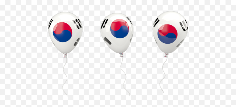 Air Balloons Illustration Of Flag South Korea - Korea Flag Balloon Png,South Korea Flag Icon