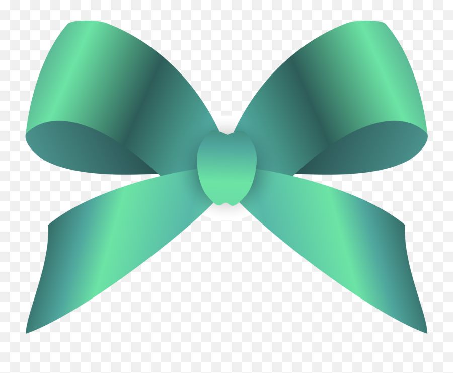 Green Ribbon Bow Png Download - 15001169 Free Transparent Portable Network Graphics,Green Bow Png