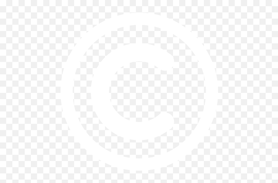 White Copyright Icon - White Circle Instagram Icon Png,Copyright Logo Png