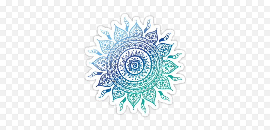 Download Mandala Tattoos Free Png Transparent Image And Clipart - Blue Gradient Mandala,Mandala Png