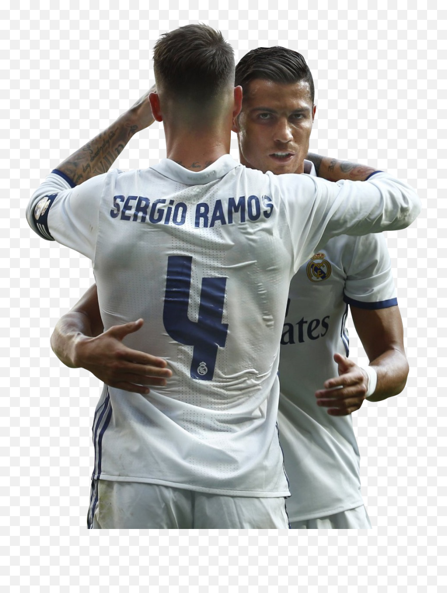 Cristiano Ronaldo U0026 Sergio Ramos Football Render - 29436 Png,Ronaldo Png