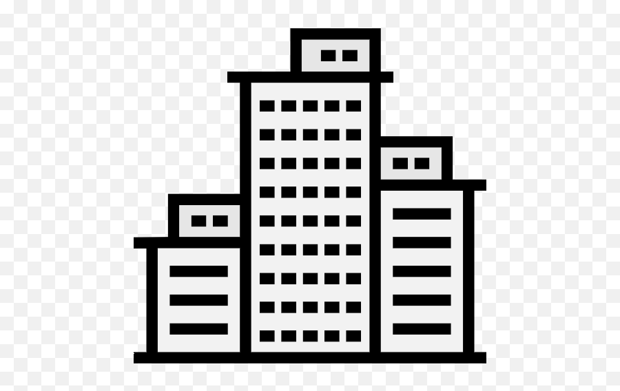 Cityscape Png Icon - Clipart Black And White Building Png,Cityscape Png
