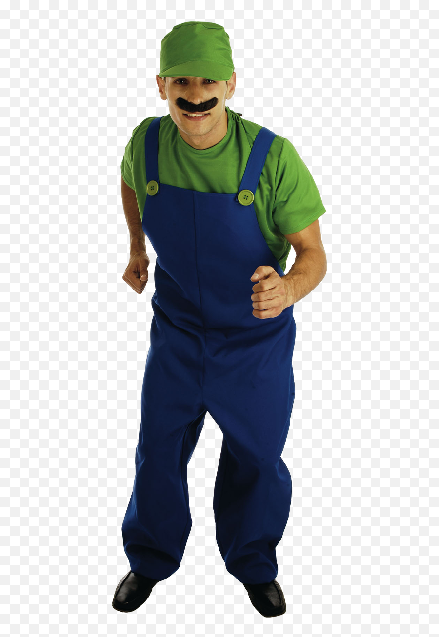 Mens Green Plumbers Mate Costume - Costume Hat Png,Waluigi Hat Png